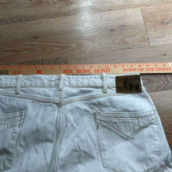 Vintage Polo Jeans Co NO67 Baggy white triple stitch jeans size 37 x 31 - Picture 5 of 8